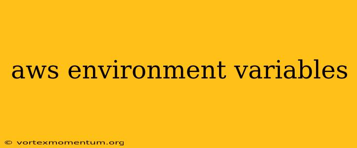 aws environment variables