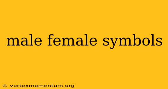 male female symbols